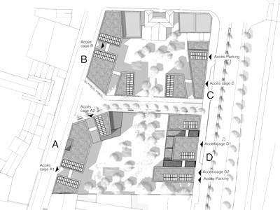 maison du conseil général de l'isère plan d'étage courant